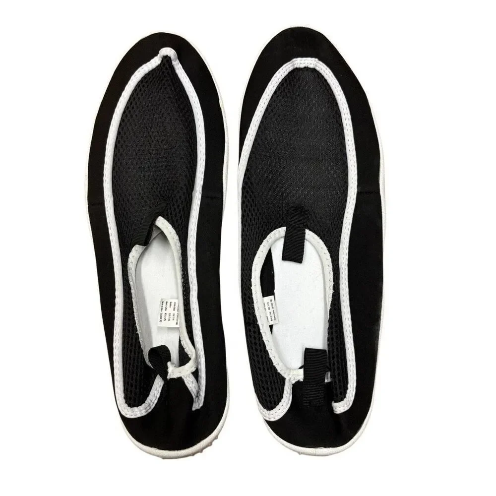 Athletic Works Size 13/14 Black & White Water Swim Shoes NWOT